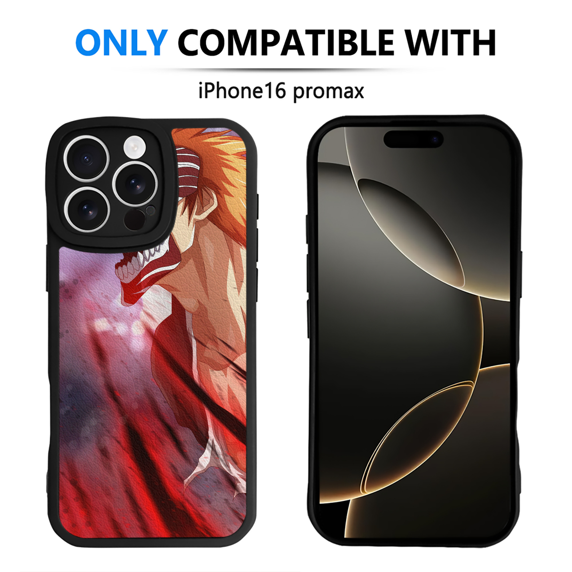 （画像用） ブリーチ BLEACH 【iPhone 16シリーズ対応】シリコンスマホケース（レザー調） 材質：シリコン